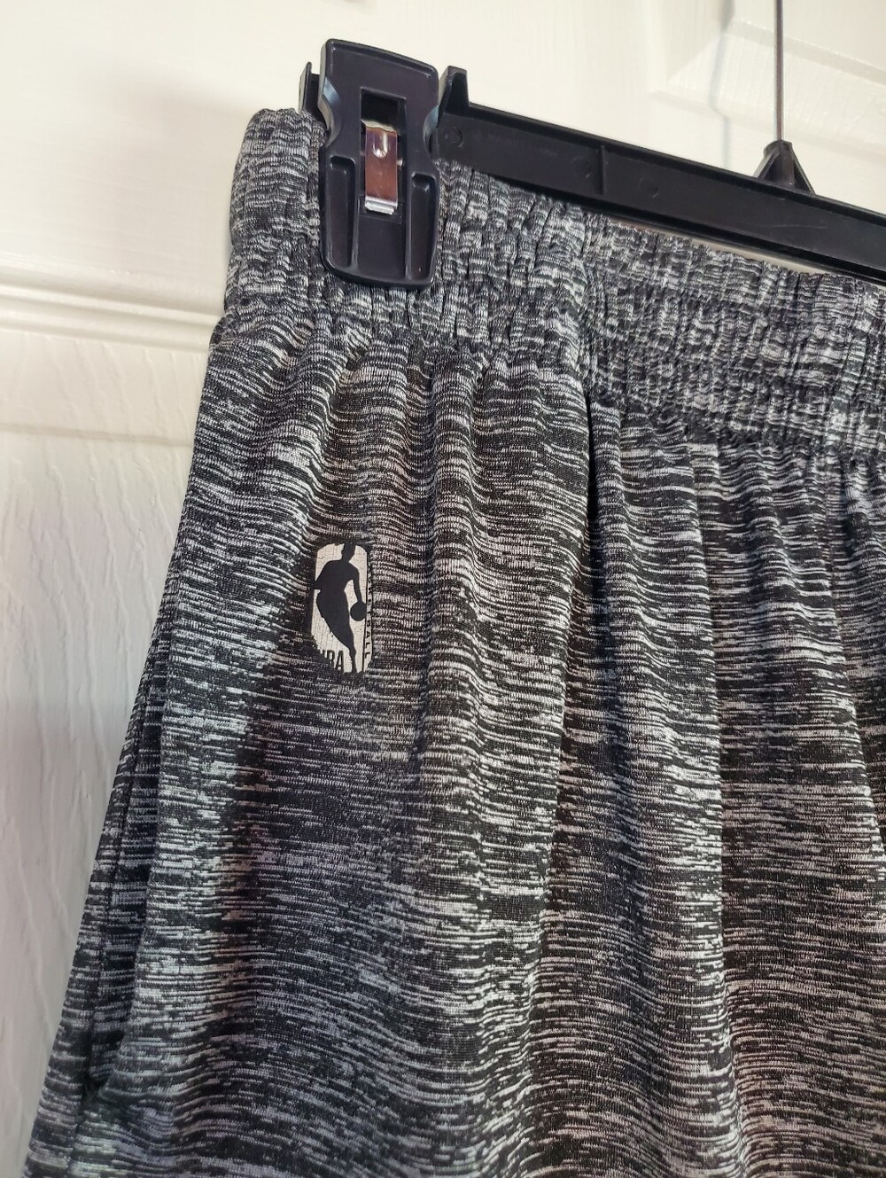 Vintage Basketball Shorts Size Medium Gray w/Black Comfort Fit Sporty Pull-on - Picture 2 of 11